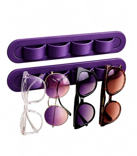 Image of Sunglasses Organizer, Wall Glasses Holder, Acrylic Sunglasses Display, Eyeglass Organizer for Multiple Glasses for Office & Home Decor, Unique Gifts for Husband, Women & Girls