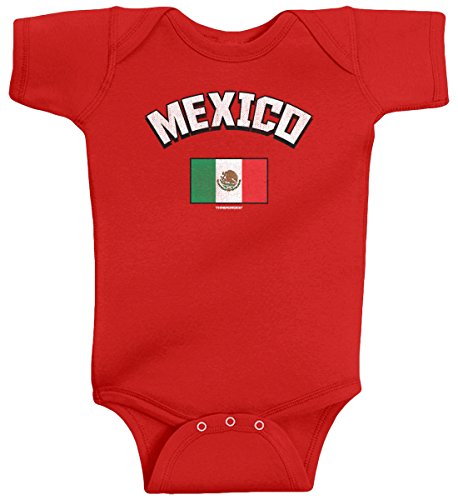 Threadrock Baby Boys' Mexico Mexican Flag Infant Bodysuit