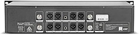 Wireless Microphone System Pro Audio 8 Channel UHF 8 Lavalier Bodypacks 8 Lapel Mic 8 Headsets for Karaoke System Meeting Church Speaking Conference Wedding Party Frequency B