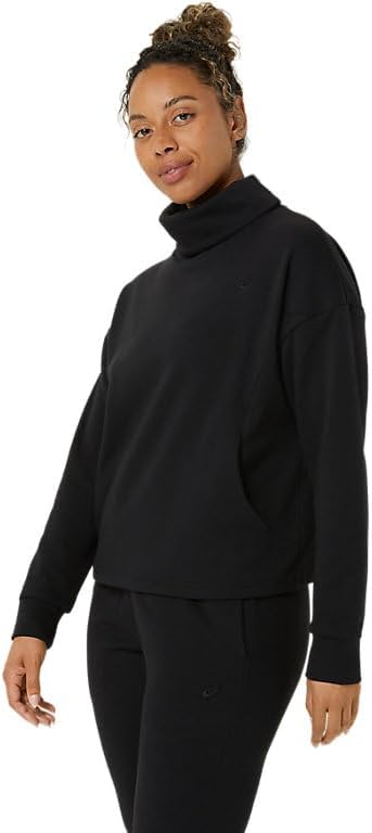 ASICS Women's FRENCH TERRY HIGH NECK TOP Training Apparel