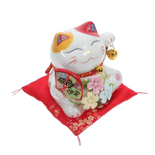 Vaguelly Salvadanaio in Forma Fortunato Salvadanaio Giapponese Maneki Neko Contenitore Per Monete Decorazione Feng Shui e Ufficio Come Per Celebrazioni