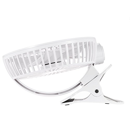 Anself Portatile bianco mini ventilatore USB con