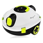 EVERCROSS BOT Y10 Robot Piscine, Robot Piscine sans Fil pour Le Nettoyage des Sols, Robot pour Piscines Hors Sol 100Min &120㎡, Stationnement Automatique, Robot Aspirateur Piscine Filtre 180μm (Blanc)