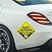2Pack Baby On Board Sticker for Cars- Please Drive Safely High Intensity Reflective Waterproof Vinyl Baby Safety Car Signs for Rear, Side Windows, Bumpers