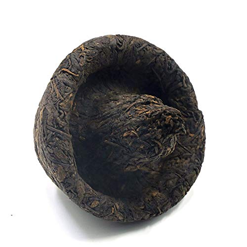 Fullchea - Health Chinese Tea Shu Puerh Tuo Cha - Tulin Phoenix 2009 Ripe Pu-Erh Aged Black Tea - Pu Erh Tea Loose Leaf - Pu Erh Mushroom Tuocha - Aids Digestion - 8.8 Oz / 250G #TOP3
