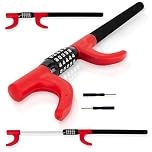 SCHMIDT security tools Lenkradkralle, Extra Langes Lenkradschloss, Wegfahrsperre, PKW Diebstahlschutz, Lenkradsperre mit schlüssellosem Zahlenschloss für Auto, Wohnmobil & LKW