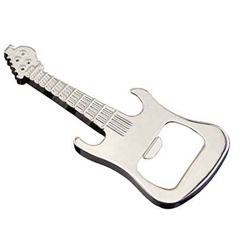 Preisvergleich Produktbild probeninmappx Gitarre geprägt Musikinstrument Schlüsselanhänger Korkenzieher Flaschenöffner Metall-Schlüssel-Halter-Ring-Handtas...
