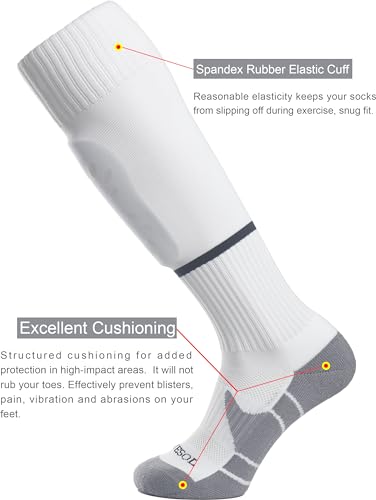 Image of APTESOL Knee High Sport Soccer Baseball Socks for Youth Boys Girls (1 /3 /5 Pairs)