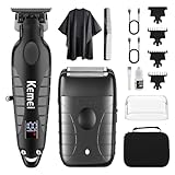 KEMEI Professional Electric Foil Shaver for Men, Beard Trimmer & Men's Grooming Set, Foil Shaving Kit and Bald Head Precision Trimmer, Cordless and Rechargeable with USB, Gifts for Men