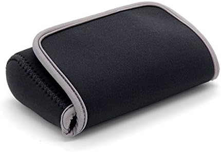 LENTION Water-Resistant Neoprene Storage Pouch Bag Small Universal Electronic Accessories Case for Laptop Charger, Wireless Mouse, Phone Charger, Cellphone and More - Dark Gray