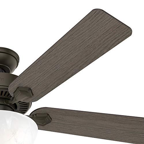 Hunter Swanson 52-Inch Indoor New Bronze Traditional Ceiling Fan With Bright Led Light Kit, Pull Chains, And Reversible Whisperwind Motor Included #TOP3
