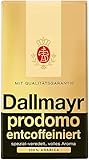 Kaffee prodomo entcoffeiniert gemahlen, Dallmayr prodomo entkoffeiniert