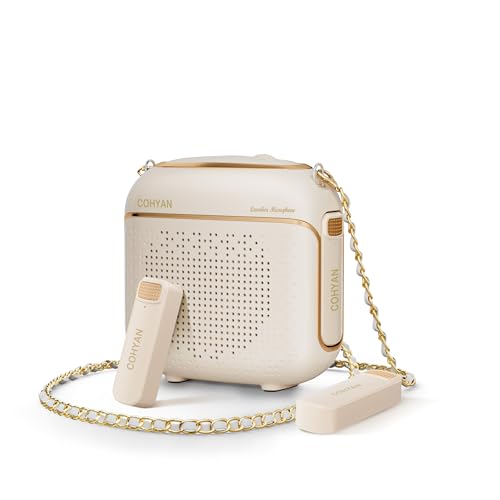 Wireless Voice Amplifier with 2 Lavalier Mics and Lapel Mic