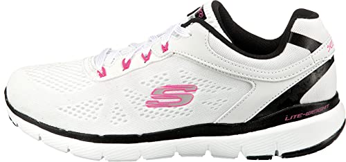 Image of Skechers Women Flex Appeal 3.0 Steady Move Lace Up Shoe