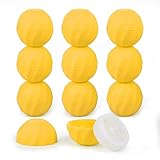 longway 0.24Oz (7ml) Empty Lip Balm Sphere Containers | Screw Cap Lipstick Tubes/Chapstick Tubes/Chapstick Holder for Lip Gloss & BPA FREE (Pack of 10 (Yellow)