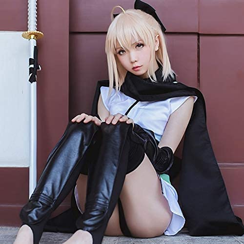 Amazon | 梦漫cosplayウィッグ付き FGO 沖田総司 おきたそうじ 桜