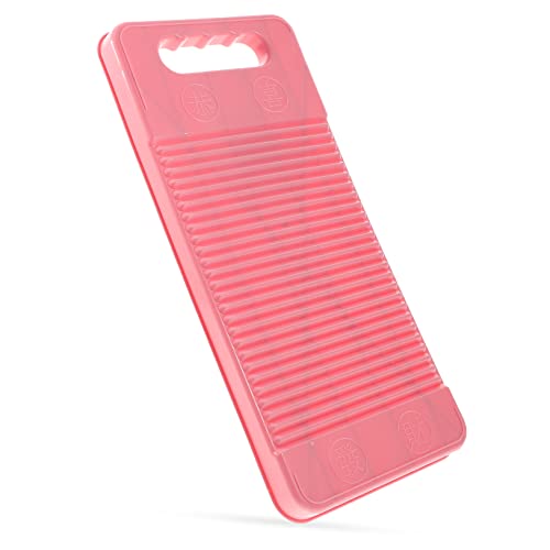 TOVINANNA 洗濯用品 ソープホルダー付きランドリーボード コンパクト洗濯機 手洗い布用ウォッシュボード ミニポータブル洗濯機 キッズシャツ クリーンボード 手洗い洗濯ツール 洗濯板 ピンク