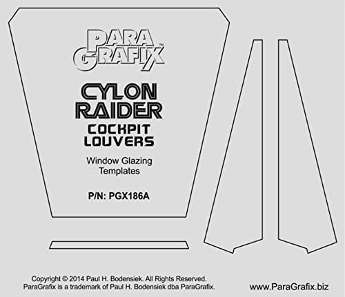 BIBNY 1/32 Paragrafix Cylon Raider Cockpit Louvers PGX186