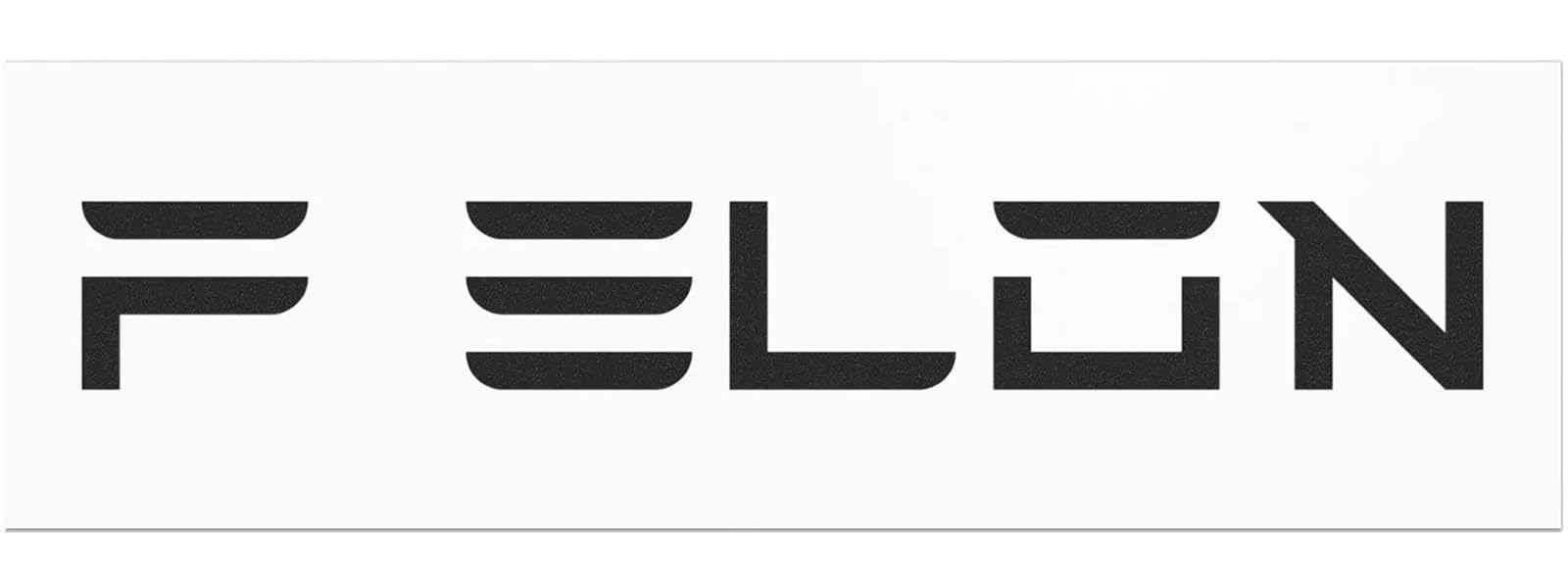 F Elon Bumper Magnet - NOT for Tesla Models X & S - Anti Elon Musk Car Magnet (White with Black)