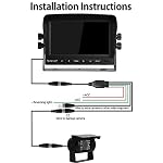 Backup Camera System Kit 7" LCD Reversing Monitor+Rear View Camera - Image 6