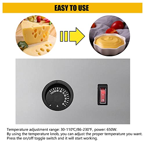 Cheese dispenser pump with adjustable temperature