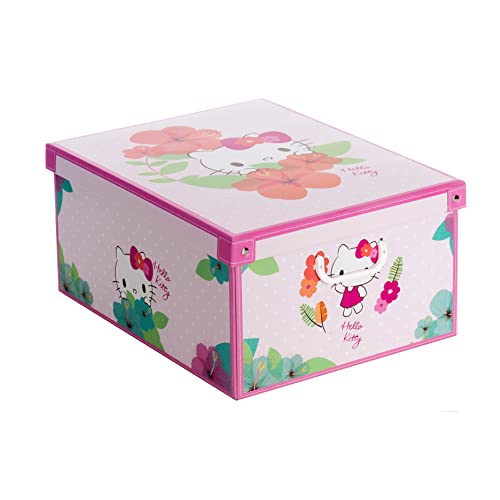 Boîte de rangement en carton, avec couvercle, pour ranger, 39x50x24 cm HELLO KITTY