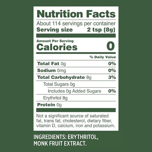 Image of Wesons Monk Fruit Sweetener Organic (200 Grams) - 1:1 Pure Monk fruit Extract - Monk Fruit Sugar Organic - Sweetness Equal to Sugar