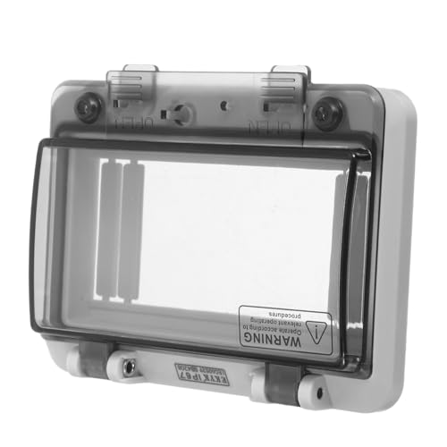 Alipis Tapa De Caja Eléctrica Transparente Para Exteriores, Panel De Interruptores De 6 Vías Con Ventana Visible, Protección Contra Polvo, Humedad y Salpicaduras, Uso Baños y Cocinas