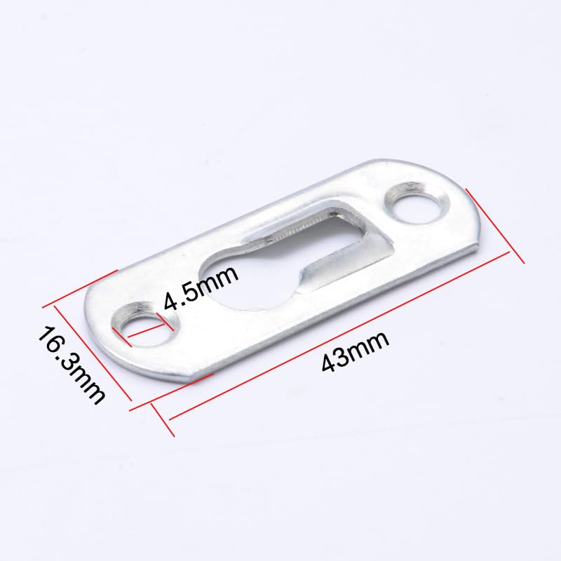 Image of Generic 1000Pcs Picture Mirror Keyhole Hanger Fasteners Metal Photo Frames Hanging Brackets Furniture Hardware Accessory