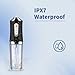 Water-Flosser-Cordless-Teeth-Cleaner Water Dental Flosser with 3 Modes 4 Jets Rechargeable IPX7 Waterproof for Travel Home Braces(Black)