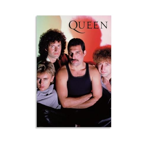 Sumooa Queen Poster Music Rock Band Vintage Poster Para Habitaciones, Lienzo Estético Arte de Pared Arte de Pared para Dormitorio Póster 40 x 45 cm (30 x 45 cm)