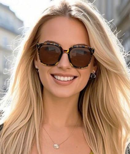 Oversized Womens Sunglasses Men Square Vintage Sun Glasses Fashion Shades Large Sunnies Driving Vacation SY6029