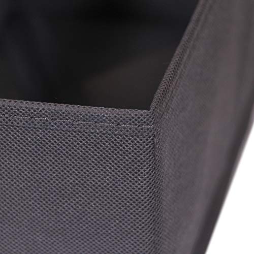 Diommell 9 Pack Foldable Cloth Storage Box Closet Dresser Drawer Organizer Fabric Baskets Bins Containers Divider For Clothes Underwear Bras Socks Lingerie Clothing, Dark Grey 090 #TOP5