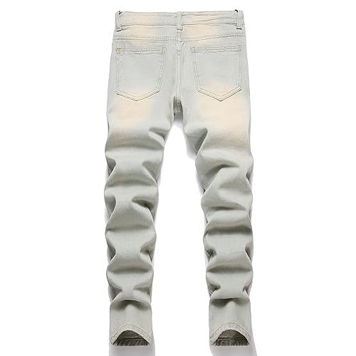 Boy's Skinny Fit Ripped Destroyed Distressed Fashion Denim Jeans Pants,126-9,142