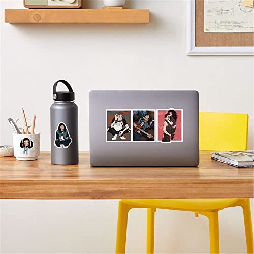 100Pcs Eddie Munson Stickers, Netflix Vinyl Decals, Stranger Season 4 Stickers Things Stickcers For Hydro Flask, Laptop, Water Bottle, Helmet, Stickers For Kids, Toddlers, Teens Eddie #TOP3