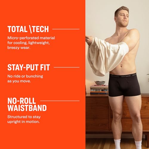 Pair of Thieves SuperFit Men’s 3-Pack Trunks – Breathable Mesh Cooling, Everyday Comfort, Easy-Access Fly – DIY Con, XX-Large3