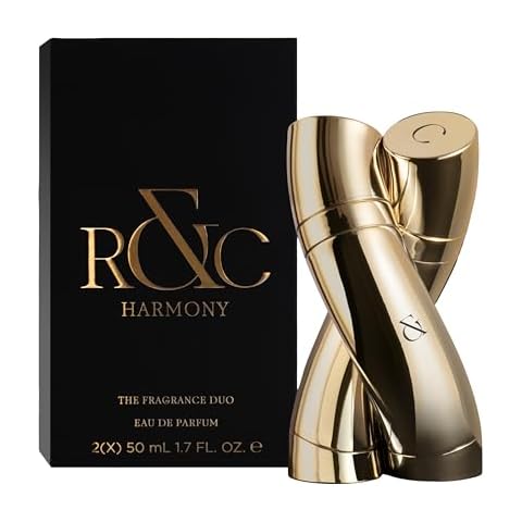 R&C Fragrance Harmony by R&C Fragrance-The Fragrance Duo-Matching Fragrances for Him and Her-Beautifully Entwined,Magnetic Bottles Symbolize Unity-Subtle and Contemporary Scent-2 pc EDP Spray Cover