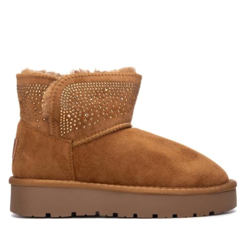 XTI - Botín Niña Camel - Calzado Cómodo y Versátil - Moda casual - Modelo 15130001 (Talla 33)