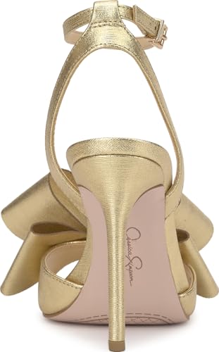 Jessica Simpson Womens Olivine Bow Satin Ankle Strap3