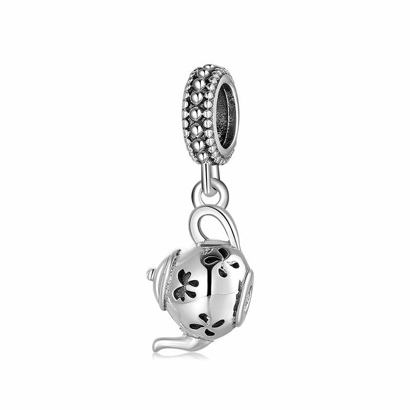 Charm Teiera The Inglese la bella e la bestia ciondolo pendente in argento 925 - Les Folies per Pandora