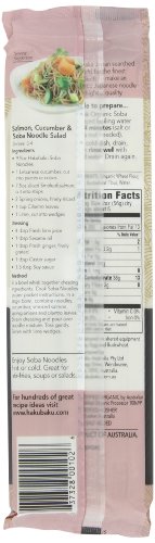 Hakubaku Organic Soba, Authentic Japanese Buckwheat Noodles, (no salt added), 3.1 Ounce (Pack of 24)