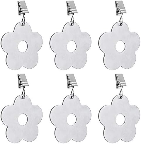 Heimzeit Tischdeckenklammern 6-tlg. - Edelstahl Für Drinnen & Draußen