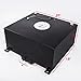 AJP Distributors Universal 50 Liter 13 Gallon Light Weight Black Aluminum Fuel Cell Tank Replacement With Level Gauge Sender Chrome Cap Track Drag Drift