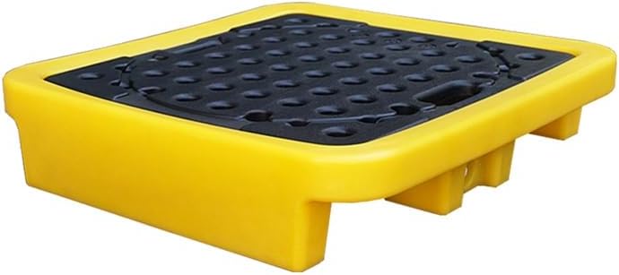 Industrial Bucket Tray & Drum Containment Spill Pallet - Modular Oil Storage Solution for Garage/Yellow-1Pcs/67 * 67 * 10Cm(Yellow 1pcs 72 * 72 * 15.5Cm)