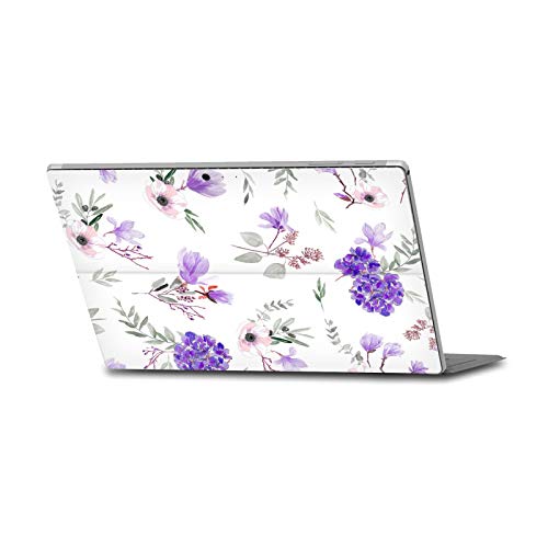 Sticker Surface Pro 4/5/6 pour protéger des rayures style floral bleu
