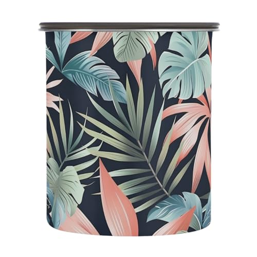 Contenedor de Café Acero Inoxidable Diseño Tropical 500ml