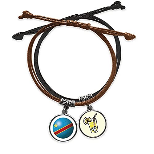 Bracelet Congo Coupe du Monde en cuir, le cadeau idéal pour supporter