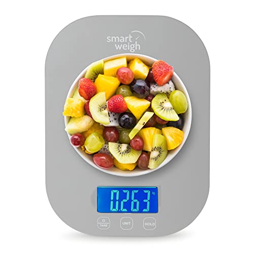 Smart Weigh 11 Lb. Digital Kitchen Food Scale, Mechanical Accurate Weight Scale With 5-Unit Modes, Grams And Ounces For Weight Loss,Weighing Ingredients, Dieting, Keto Cooking , Meal Prep And Baking #TOP7