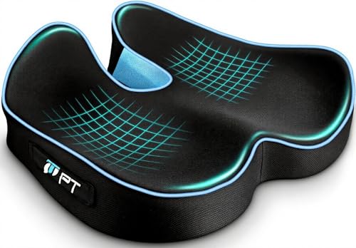 POOTACK Cuscino Sedia Ufficio, Cuscino Sedile, Cuscino Memory Foam per Sedia da Scrivania, Cuscino Memory Foam per Ufficio Casa Auto Sedia a Rotelle