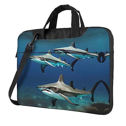 Sac à bandoulière ordinateur portable requins marteaux pour aller au bureau ou en cours